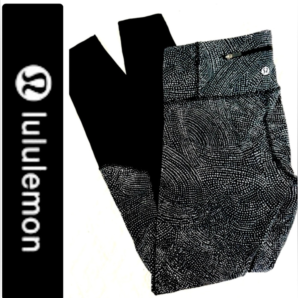 LULULEMON/Asymmetrical print Leggings/6